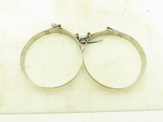 Clampco 95199-0700 Stainless Steel T-Bolt Expansion Clamp 1"W 7-1/4"ID LOT OF 2