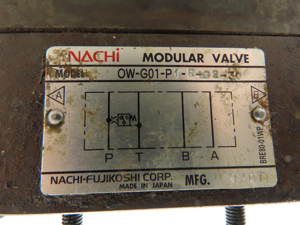 Nachi OCP-G01-A1-R-D2-30 Hydraulic Pressure Switch Modular Solenoid Valve Stack