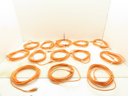 Sick-Art E41773 Connector Cable 16'Long 4-Pin PVC Style 2464 80°C 300V LOT OF13