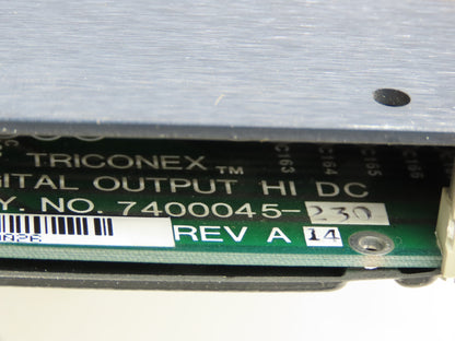 Triconex 3603 B 7400045-230 Digital Output Hi DC 110/120V DC Trisen