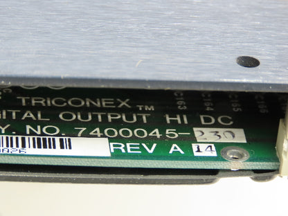Triconex 3603 B 7400045-230 Digital Output Hi DC 110/120V DC Trisen