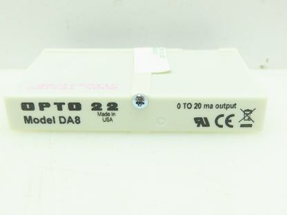 Opto 22 DA8 Analog Input Module 0-20 ma  Output Lot of 5