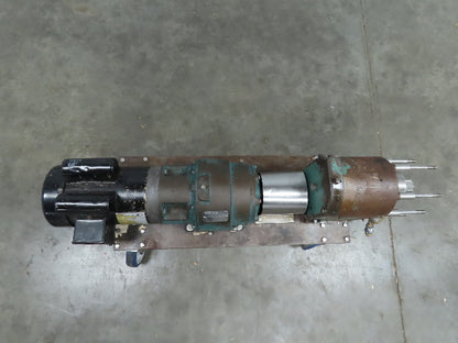 Tri Clover PRED25 Positive Displacement Pump Housing w/Reducer  1.5 Hp 1ph Motor