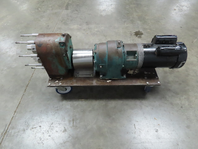Tri Clover PRED25 Positive Displacement Pump Housing w/Reducer  1.5 Hp 1ph Motor