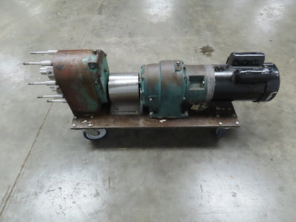 Tri Clover PRED25 Positive Displacement Pump Housing w/Reducer  1.5 Hp 1ph Motor