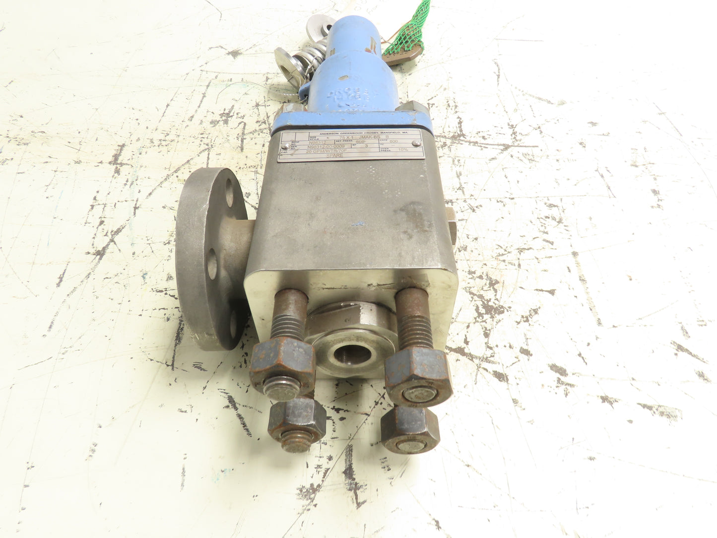 Anderson JMAK-BS Spring Pressure Relief Valve 3/4"x1" Flange 20GPM 70°F CF8M