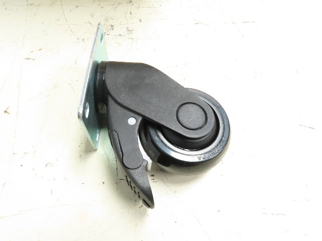 Manufacturers Supply 75MM Schioppa Swivel Caster W/Brake 3 x1-1/4" Wheel Lot of9