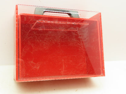 Prinzing Red Safety Lockout Box Plexi-Glass  9" x 3-1/4" x 7"  LOT OF 5