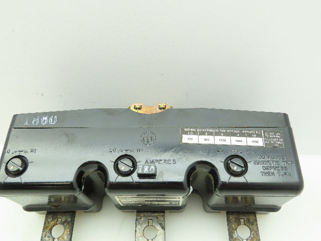 Gould JL3-W150 I-T-E Molded Case Circuit Breaker Trip Unit 150 AMP 3 Pole