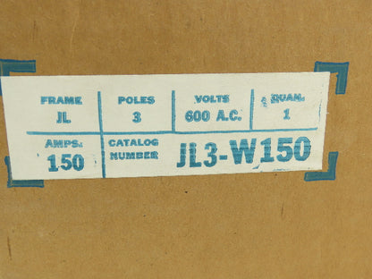 Gould JL3-W150 I-T-E Molded Case Circuit Breaker Trip Unit 150 AMP 3 Pole