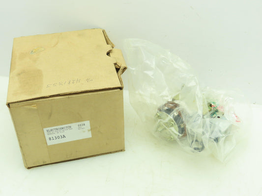 Electroswitch 81303A Series 21 Detent Action Rotary Switch 600V 15A 115VDC Coil