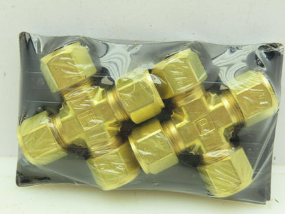 Parker 8 KBZ-B Compression CPI Cross Union Connector Brass 1/2" Tube LOT OF 2
