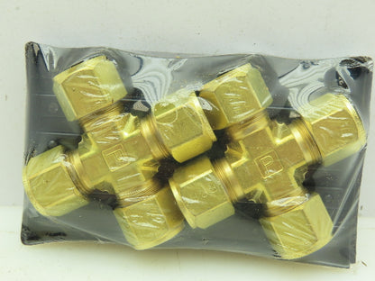 Parker 8 KBZ-B Compression CPI Cross Union Connector Brass 1/2" Tube LOT OF 2