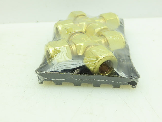 Parker 8 KBZ-B Compression CPI Cross Union Connector Brass 1/2" Tube LOT OF 2