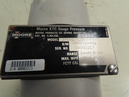 Moore 340G2BH22B5NNNN Mycro XTC Gauge Pressure 10-450 PSIG Range