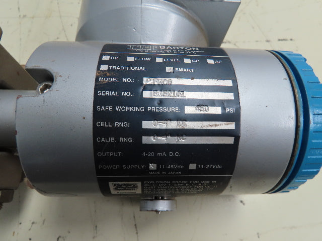 Itt Barton FKCG Differential Pressure Transmitter DP 450 PSI 11-45VDC SIL.1