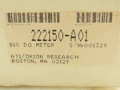 Orion Model 810 Dissolved Oxygen Meter NO PROBE SENSOR  222150-A01