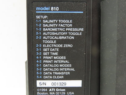 Orion Model 810 Dissolved Oxygen Meter NO PROBE SENSOR  222150-A01