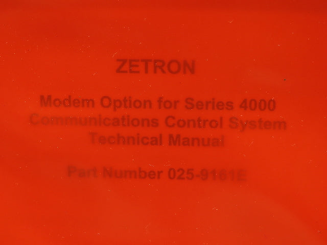 Zetron Series 4000 Communications Control Systems 950-Kit, Short Haul Modem Pair