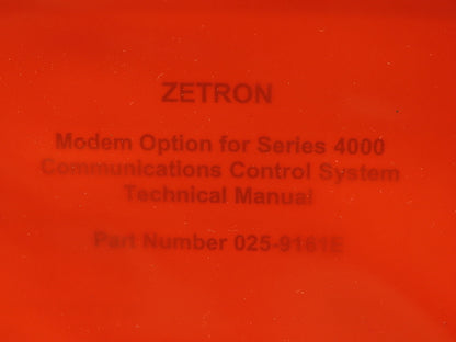Zetron Series 4000 Communications Control Systems 950-Kit, Short Haul Modem Pair