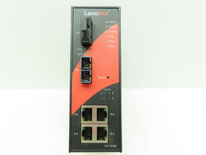 LanoLinx LNP-602N-MM 6-port Industrial Lite- Managed PoE Ethernet Switch