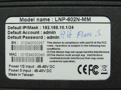 LanoLinx LNP-602N-MM 6-port Industrial Lite- Managed PoE Ethernet Switch