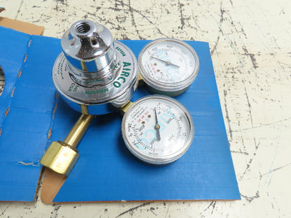 Airco 806-9600 Oxygen Regulator Single Stage 3000 PSIG Inlet Dual Gauge