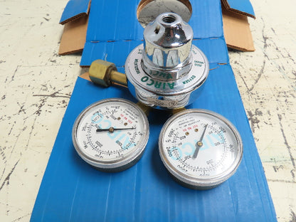 Airco 806-9600 Oxygen Regulator Single Stage 3000 PSIG Inlet Dual Gauge