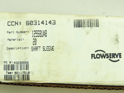 Flowserve 125S8UX8 Dresser Pump Shaft Sleeve SS 1-3/8"ID 1-5/8"ID 4-5/8"L Keyway