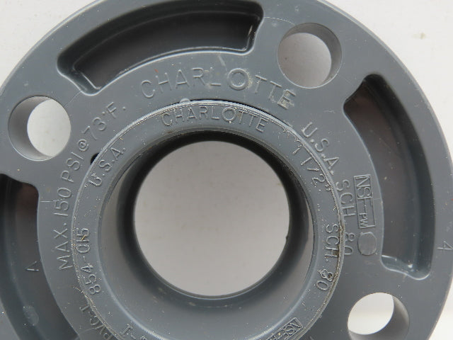 Charlotte 854-015 Van Stone Flange Socket 1-1/2" Schedule 80 150PSI LOT OF 4