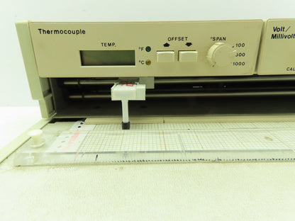 Cole Parmer 2030-0000 Linear Flatbed Chart Recorder 2 Channel Thermocouple Volt
