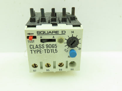 Square D 9065 Overload Relay 600V 3 Pole 11.5-16Amp Ser. A TE11.5