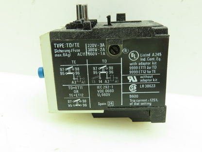 Square D 9065 Overload Relay 600V 3 Pole 11.5-16Amp Ser. A TE11.5