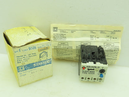 Square D 9065 Overload Relay 600V 3 Pole 11.5-16Amp Ser. A TE11.5