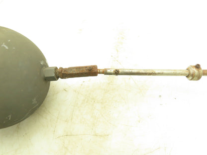 6" x 8" Tank Float and Rod Stainless Oblong Float Ball 6" x 8" 1.8Lbs