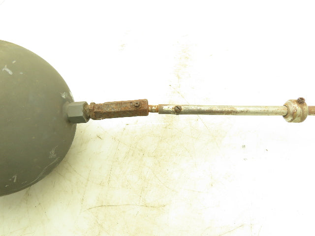 6" x 8" Tank Float and Rod Stainless Oblong Float Ball 6" x 8" 1.8Lbs