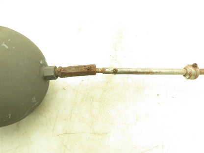 6" x 8" Tank Float and Rod Stainless Oblong Float Ball 6" x 8" 1.8Lbs