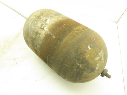 Tank Float and Rod Stainless Oblong Float Ball 6-1/2" x 13" 4.5Lbs
