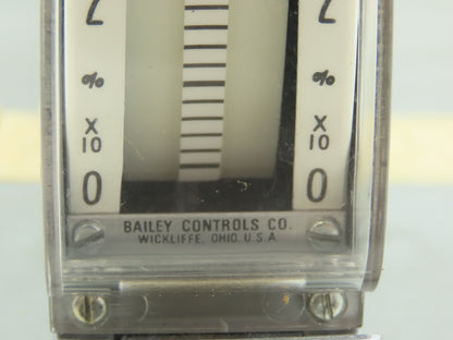 Bailey Controls RY2331 Edgewise Vertical Panel Meter 0-10 x 10% 120VAC 3.5VA