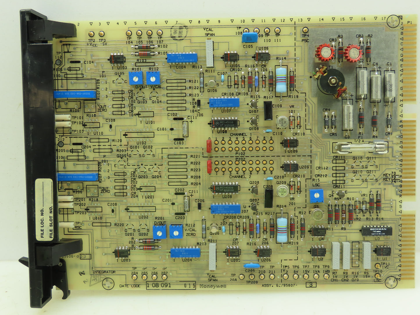 Honeywell 62795606-TAB 62795607-003 Integrator Board Circuit PLC Rack Card