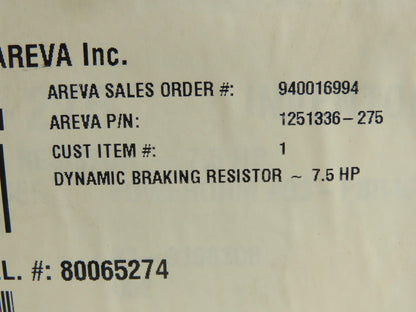 Powerohn G3-PBR4080-LD Dynamic Braking Resistor 240.0 Ohms 7.5HP P10096