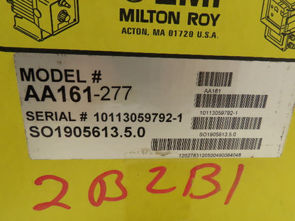 LMI Milton Roy AA161-277 Liquid Metronics Metering Dosing Pump 2GPH 50 PSI 120V