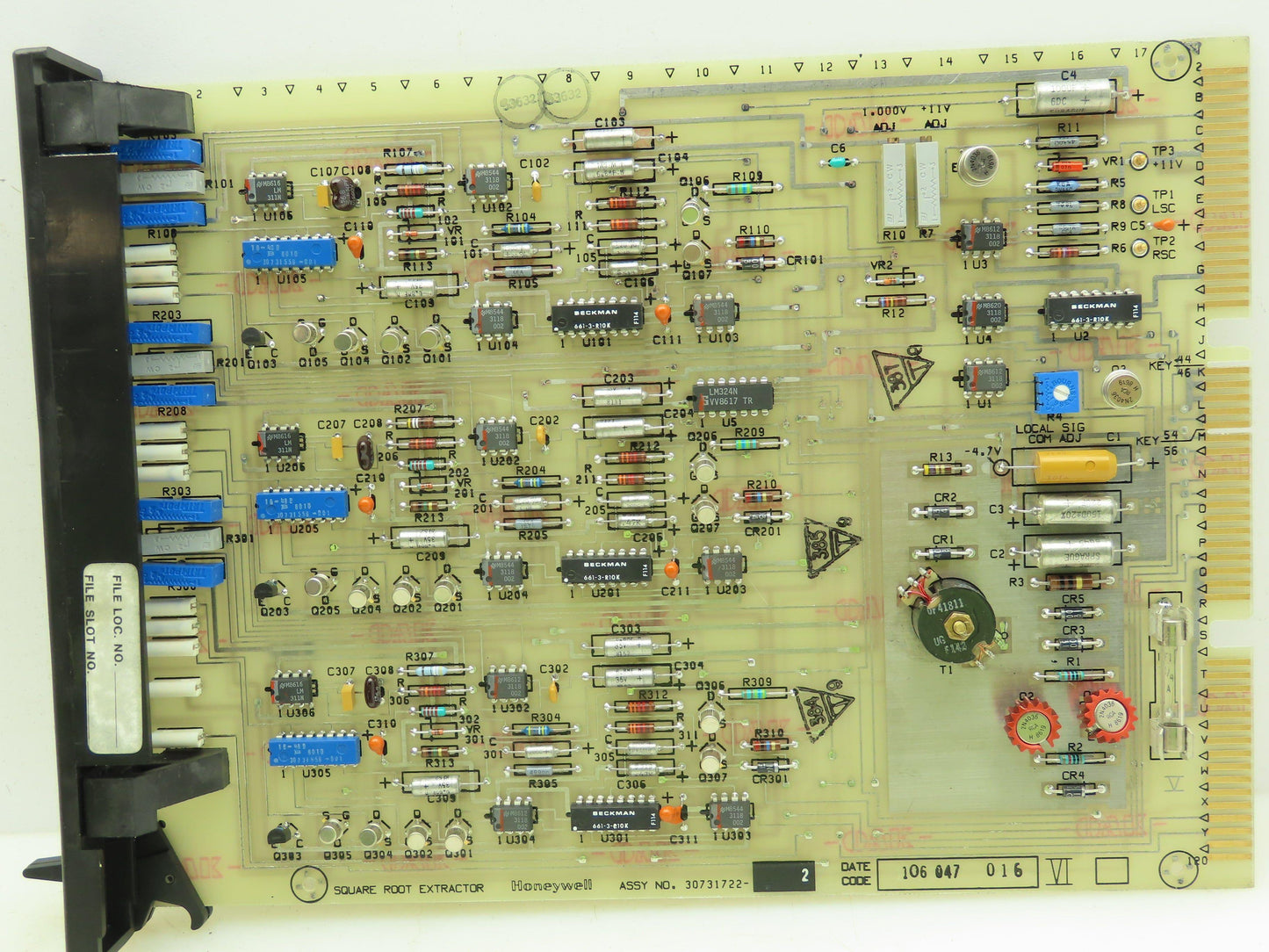 Honeywell 30731722-2 Square Root Extractor Rack Card PLC Circuit Board
