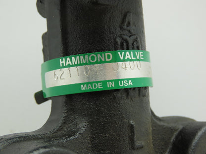 Hammond Valve 6211010400 200 WOG 4" Lug Body Butterfly Valve With Handle