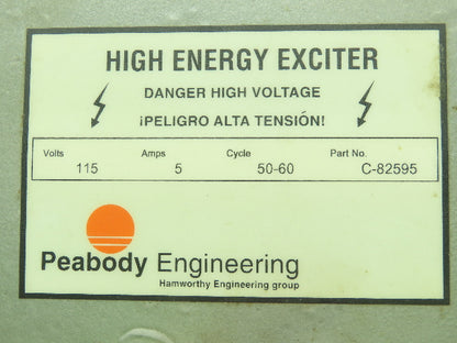 Peabody Engineering C-82595 High Energy Ignition Exciter 5A 115V