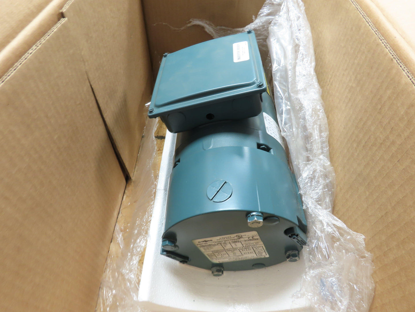 Reliance VBNM3538-D Electric Brake Motor D-Series .5HP 1740RPM 460V 3PH 56C Fr