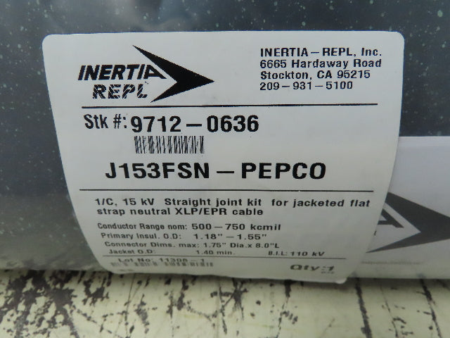 Inertia Repl J153FSN-PEPCO 1/C, 15 kv Straight Joint Kit Concentric  Flat Strap