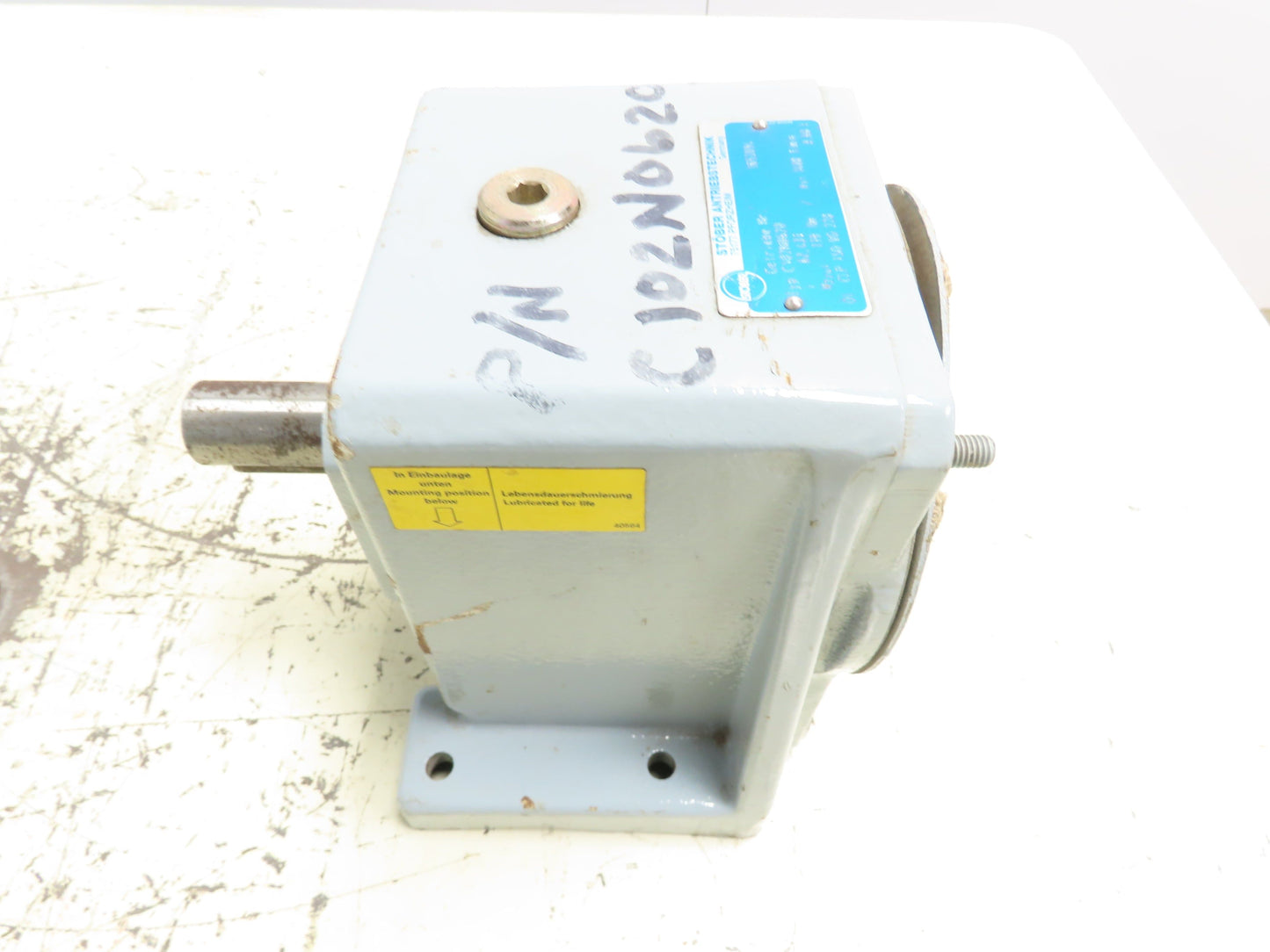 Stober C102N0620 Inline Servo Gear Box 62.4:1 Reducer 119Nm  Foot Mount