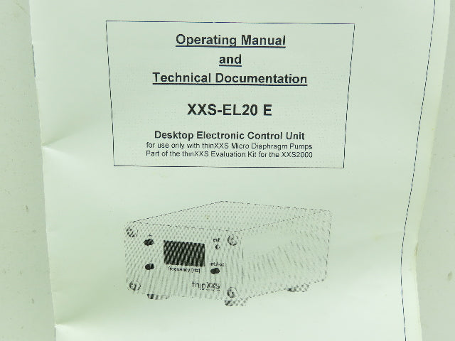thinXXS XXS-EL20 E Desktop Electronic Control Unit for Micro Diaphragm Pump 6VDC