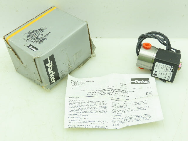 Parker Skinner 71215SN1MN00N0L111P3 Solenoid Valve 10W 110/120V 200 PSI 1/8" NPT